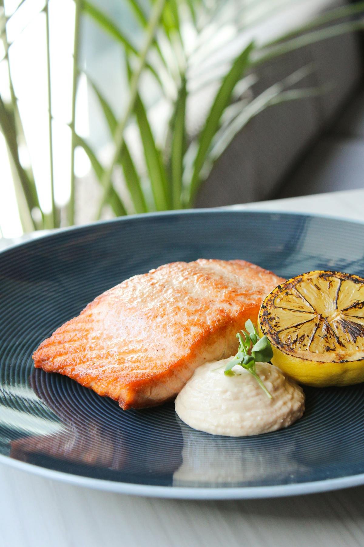 a plate of food on a table