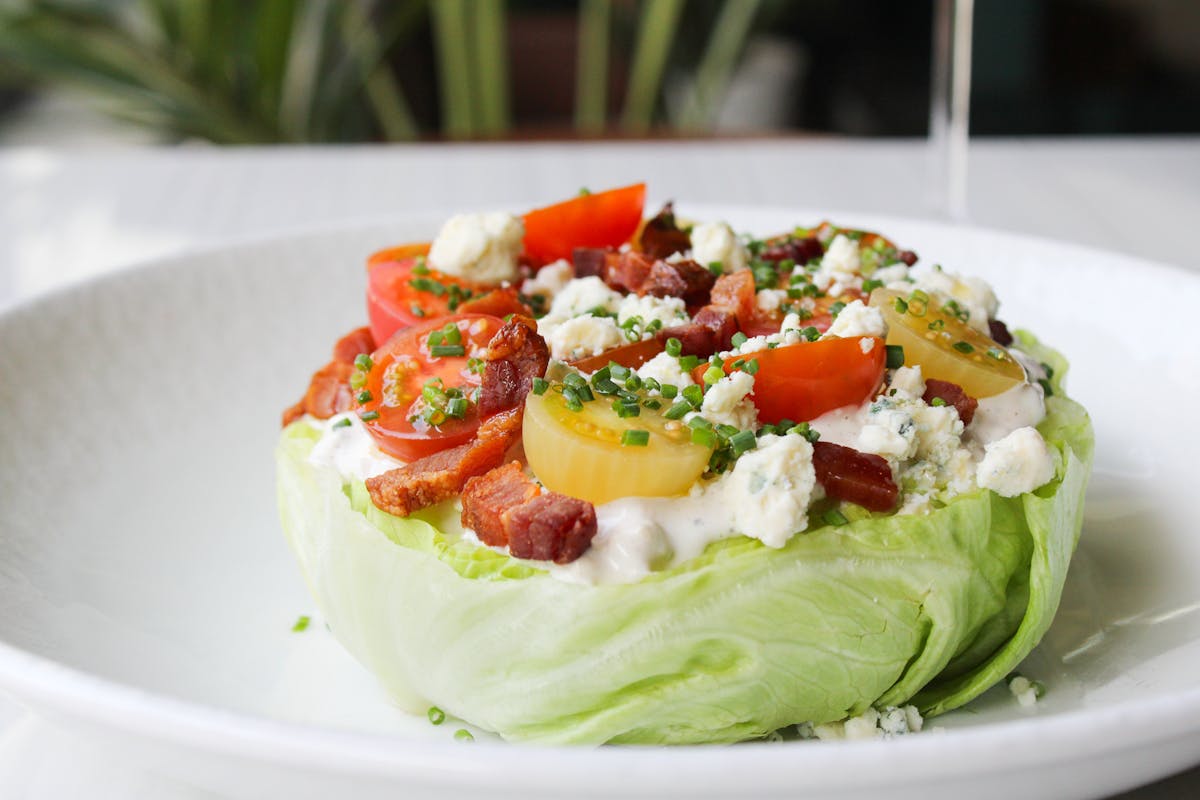 a plate of food on a table