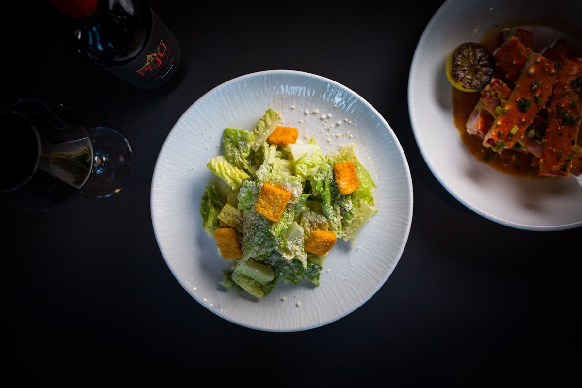 a plate of food on a table